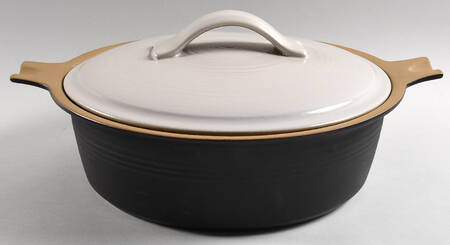 Gourmet 4 Quart Round Covered Casserole