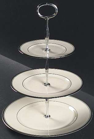 Huntington 13 7/8"-14 1/4" 3-Tiered Serving Tray(DP,SP,BB) HC