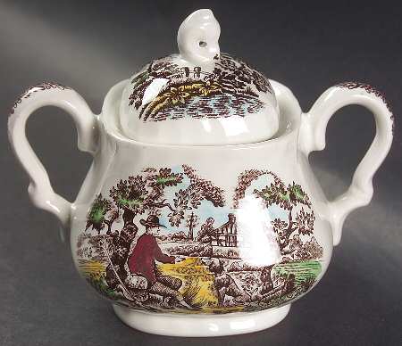 Hunter Multicolor Sugar Bowl & Lid