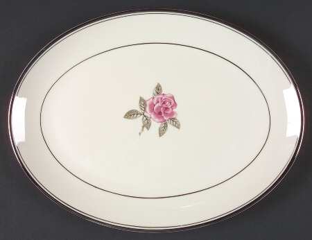 Huntington Rose 12" Oval Serving Platter
