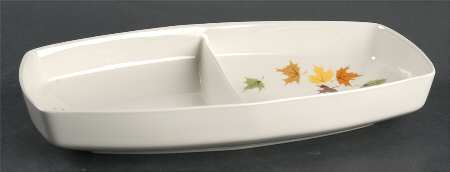 Indian Summer 10" Oval Divided Vegetable Bowl