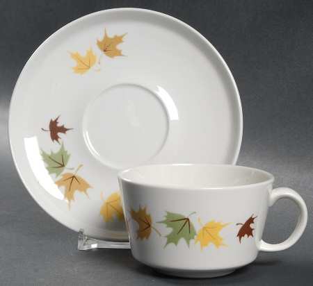 Indian Summer Flat Cup & Saucer Set