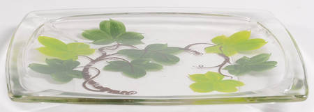 Ivy (American) 8'' Square Glass Plate