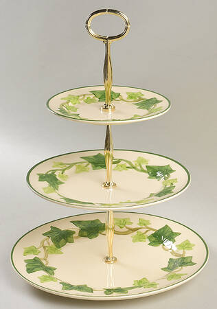 Ivy (American) 13 7/8"-14 1/4" 3-Tiered Serving Tray(DP,SP,BB) HC