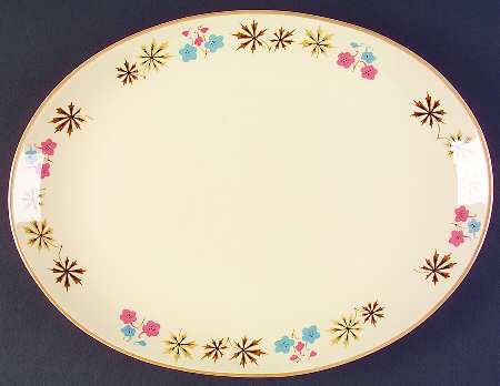Larkspur 13" Oval Serving Platter
