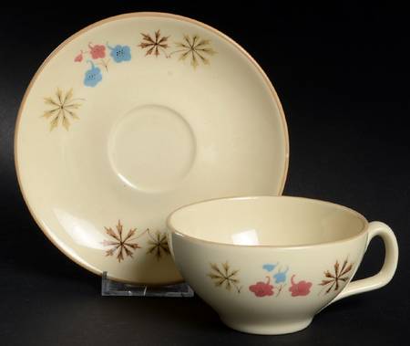 Larkspur Flat Cup & Saucer Set