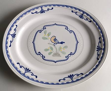 Love Bird 13" Oval Serving Platter