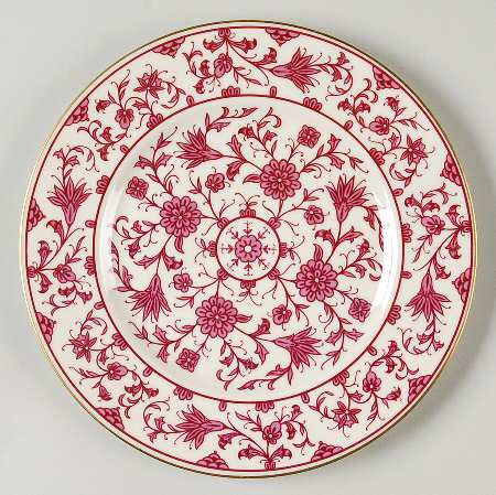 Lorraine Maroon Salad Plate