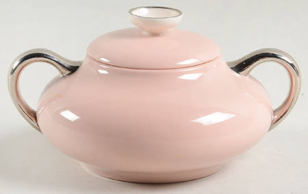 Magnolia (Platinum Trim) Sugar Bowl & Lid
