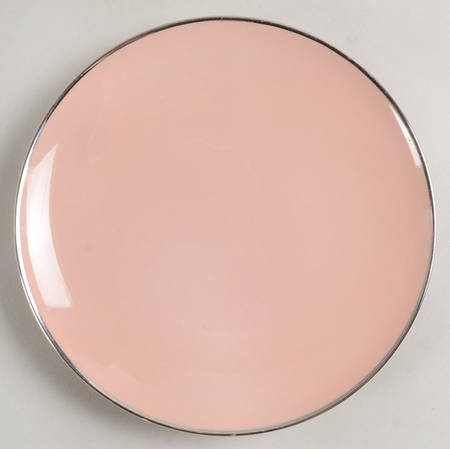 Magnolia (Platinum Trim) Dessert Plate/Cream Soup Saucer for Flat Bowl