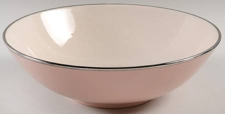 Magnolia (Platinum Trim) 10" Large Salad Serving Bowl