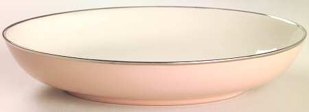 Magnolia (Platinum Trim) 8" Oval Vegetable Bowl
