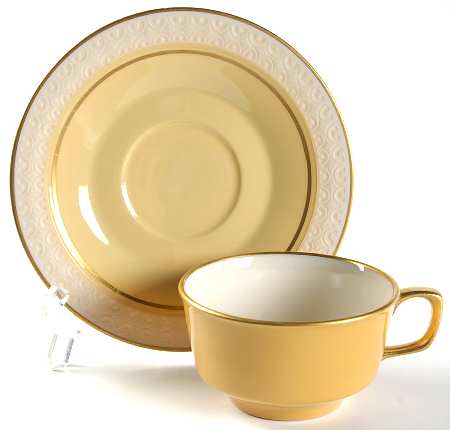 Martinique (Fine China) Flat Cup & Saucer Set