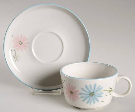Maytime Flat Cup & Saucer Set