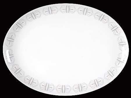 Merry Go Round 13" Oval Serving Platter