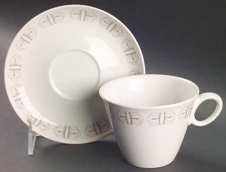Merry Go Round Flat Cup & Saucer Set