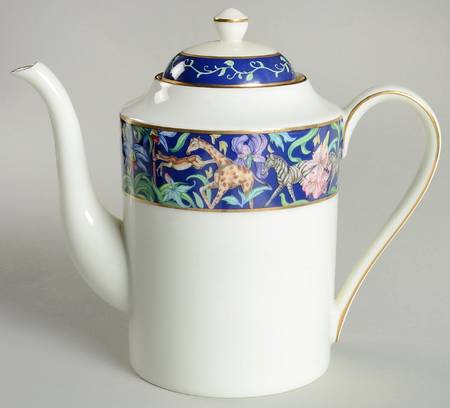 Menagerie Blue Coffee Pot & Lid