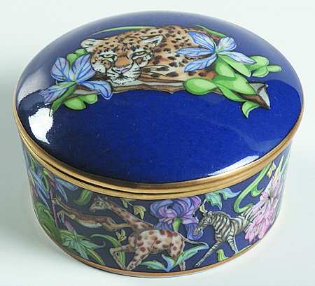 Menagerie Blue Pill Box