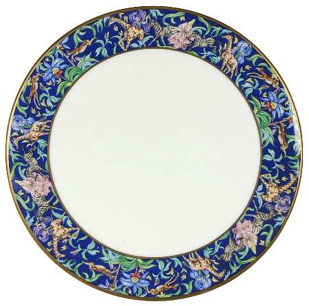 Menagerie Blue Cake Plate