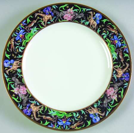 Menagerie Black Bread & Butter Plate