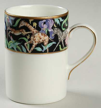 Menagerie Black Mug