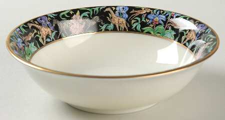 Menagerie Black Coupe Cereal Bowl