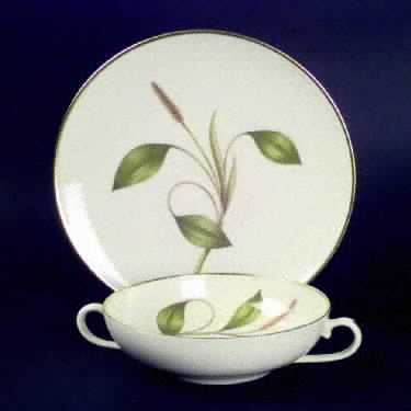 Mesa (Fine China) Flat Cream Soup Bowl & Dessert Plate/Saucer Set