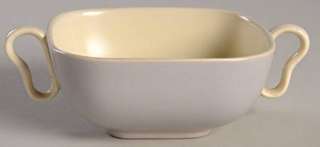 Metropolitan Gray Flat Cream Soup Bowl