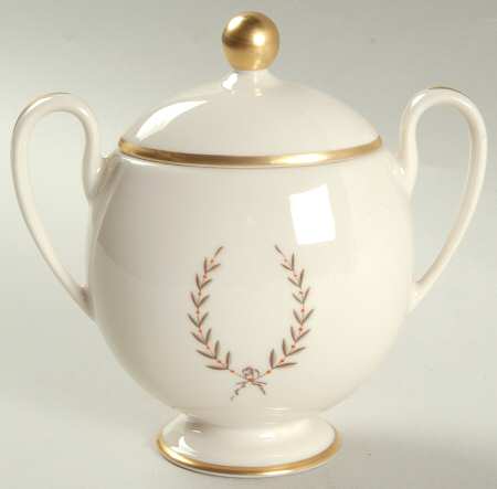 Mountain Laurel Sugar Bowl & Lid