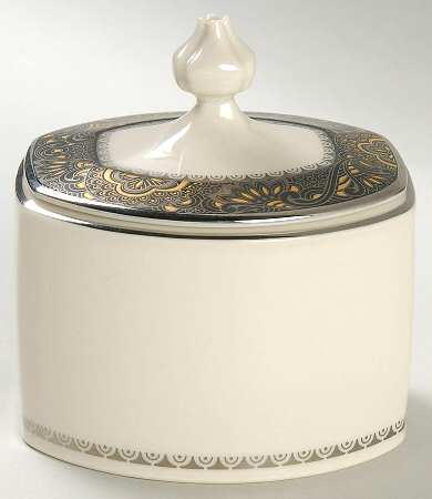 Nouvelle Ebony Sugar Bowl & Lid