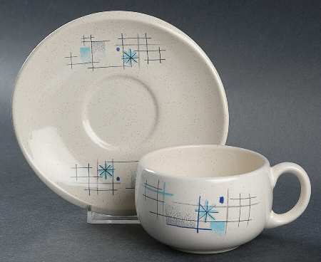 Oasis Flat Cup & Saucer Set