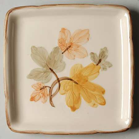 October Square Microwave Tray