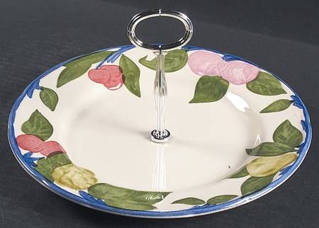 Orchard Glade Round Serving Plate with Center Handle (Dp) Hc