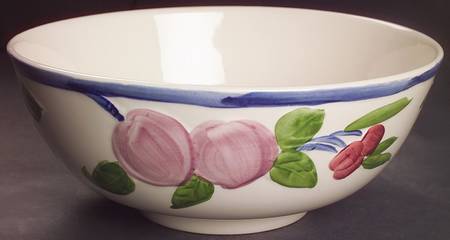 Orchard Glade 10" Large Salad Serving Bowl