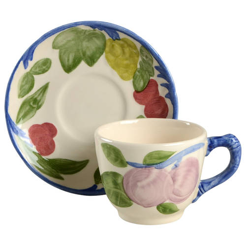 Orchard Glade Flat Cup & Saucer Set