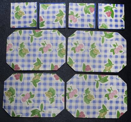 Orchard Glade (4 Each) Placemat and Napkin Sets