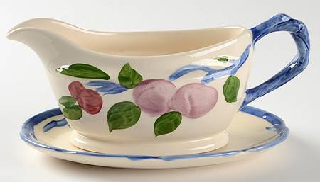 Orchard Glade Gravy Boat & Underplate/Relish