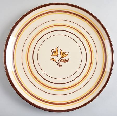 Padua Creme Brown 14" Chop Plate (Round Platter)