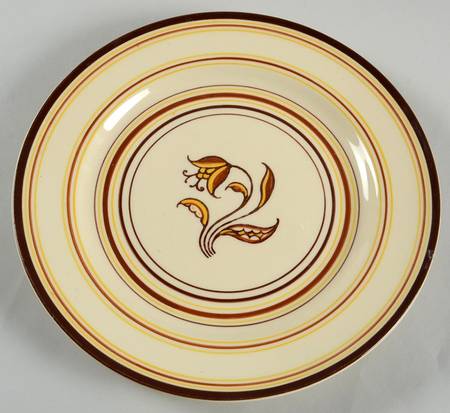 Padua Creme Brown Luncheon Plate