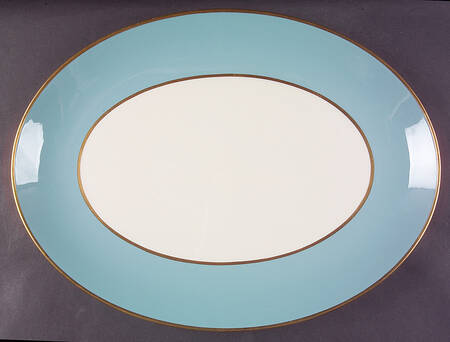 Palomar Robins Egg Blue 16" Oval Serving Platter