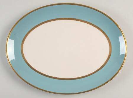 Palomar Robins Egg Blue 12" Oval Serving Platter