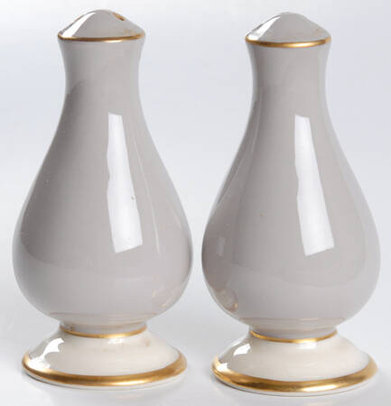 Palomar Grey (Gold Trim) Salt & Pepper Set