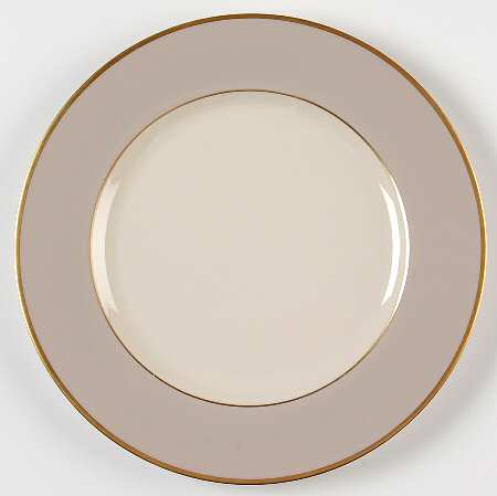 Palomar Grey (Gold Trim) Luncheon Plate