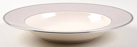 Palomar Grey (Platinum Trim) Rim Soup Bowl