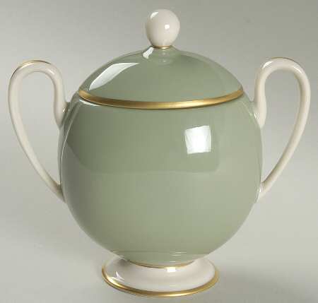Palomar Jasper (Light Green) Sugar Bowl & Lid