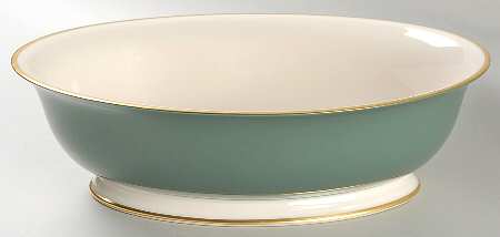 Palomar Jade (Dark Green) 9" Oval Vegetable Bowl