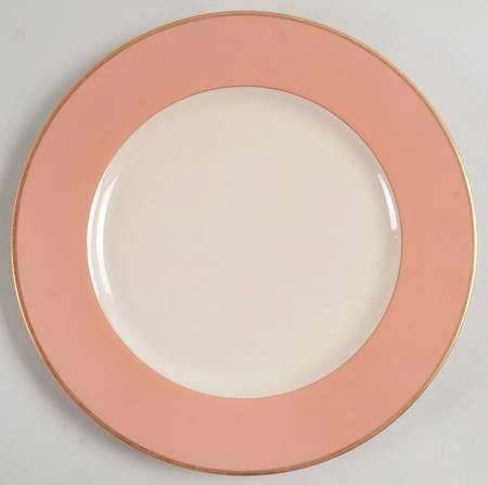 Palomar Cameo Pink (Gold Trim) Luncheon Plate