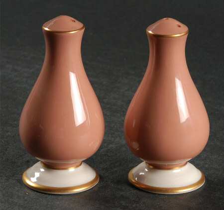 Palomar Cameo Pink (Gold Trim) Salt & Pepper Set
