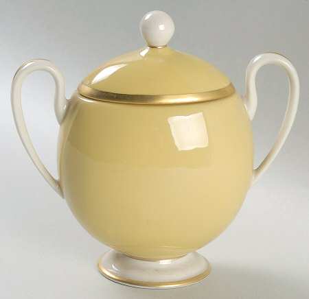 Palomar Yellow Sugar Bowl & Lid