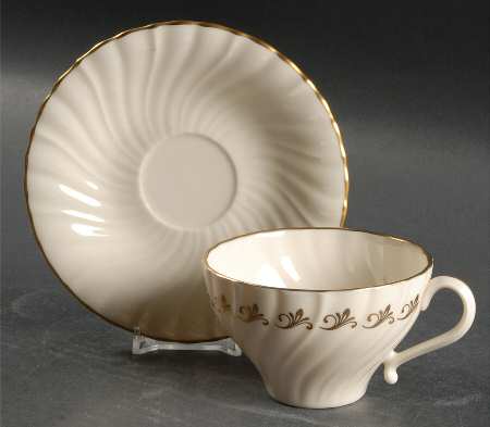 Patrician Flat Cup & Saucer Set
